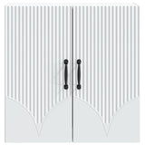Wall-Mounted Cabinet White 59 x 31 x 60 cm Engineered Wood - Top-Down View