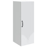 Wall-Mounted Cabinet White 33 x 34.5 x 90 cm Engineered Wood - Front View