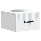 Wall-Mounted Bedside Cabinet White 34.5 x 33 x 20 cm