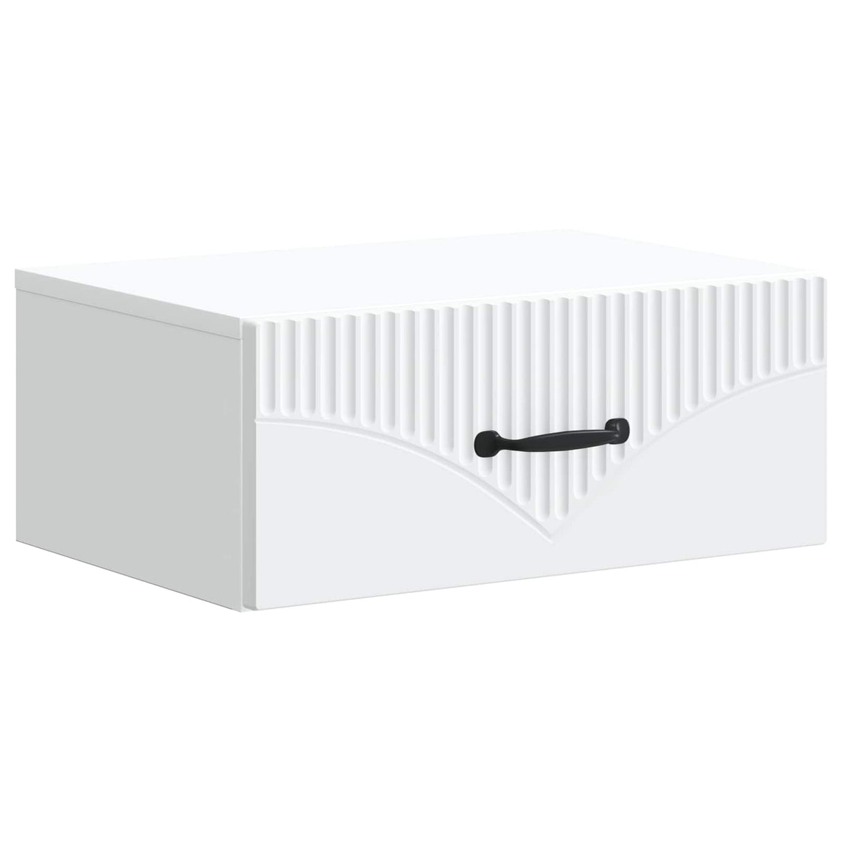 Wall-Mounted Bedside Cabinet White 49 x 34.5 x 20 cm