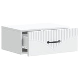Wall-Mounted Bedside Cabinet White 49 x 34.5 x 20 cm - Top-Down View