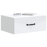 Wall-Mounted Bedside Cabinet White 49 x 34.5 x 20 cm