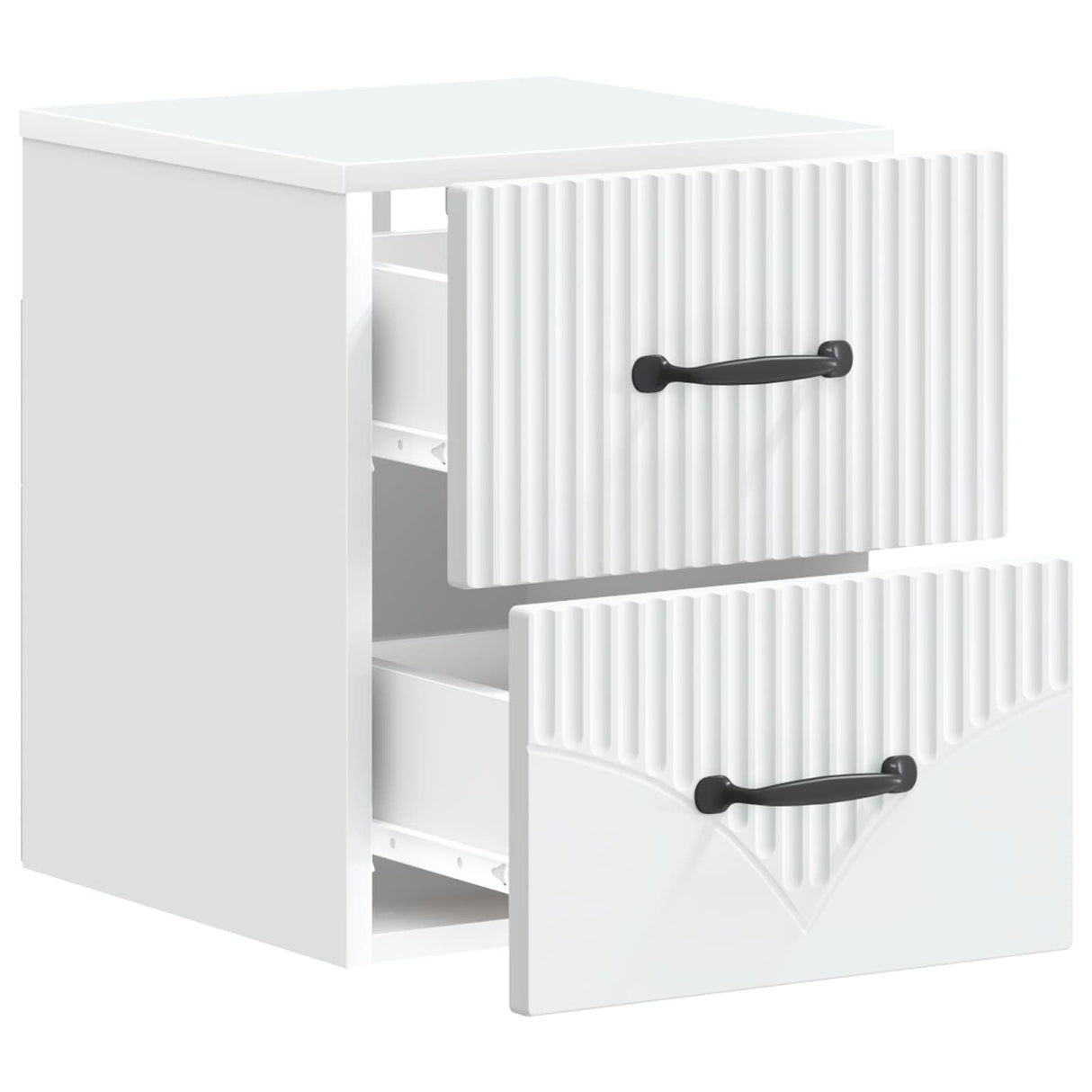 Wall-Mounted Bedside Cabinet White 34.5 x 33 x 40 cm