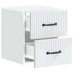 Wall-Mounted Bedside Cabinet White 34.5 x 33 x 40 cm