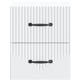 Wall-Mounted Bedside Cabinet White 34.5 x 33 x 40 cm - 45-Degree Angle