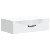 Wall-Mounted Side Table White 59 x 34.5 x 17 cm Engineered Wood - Front View