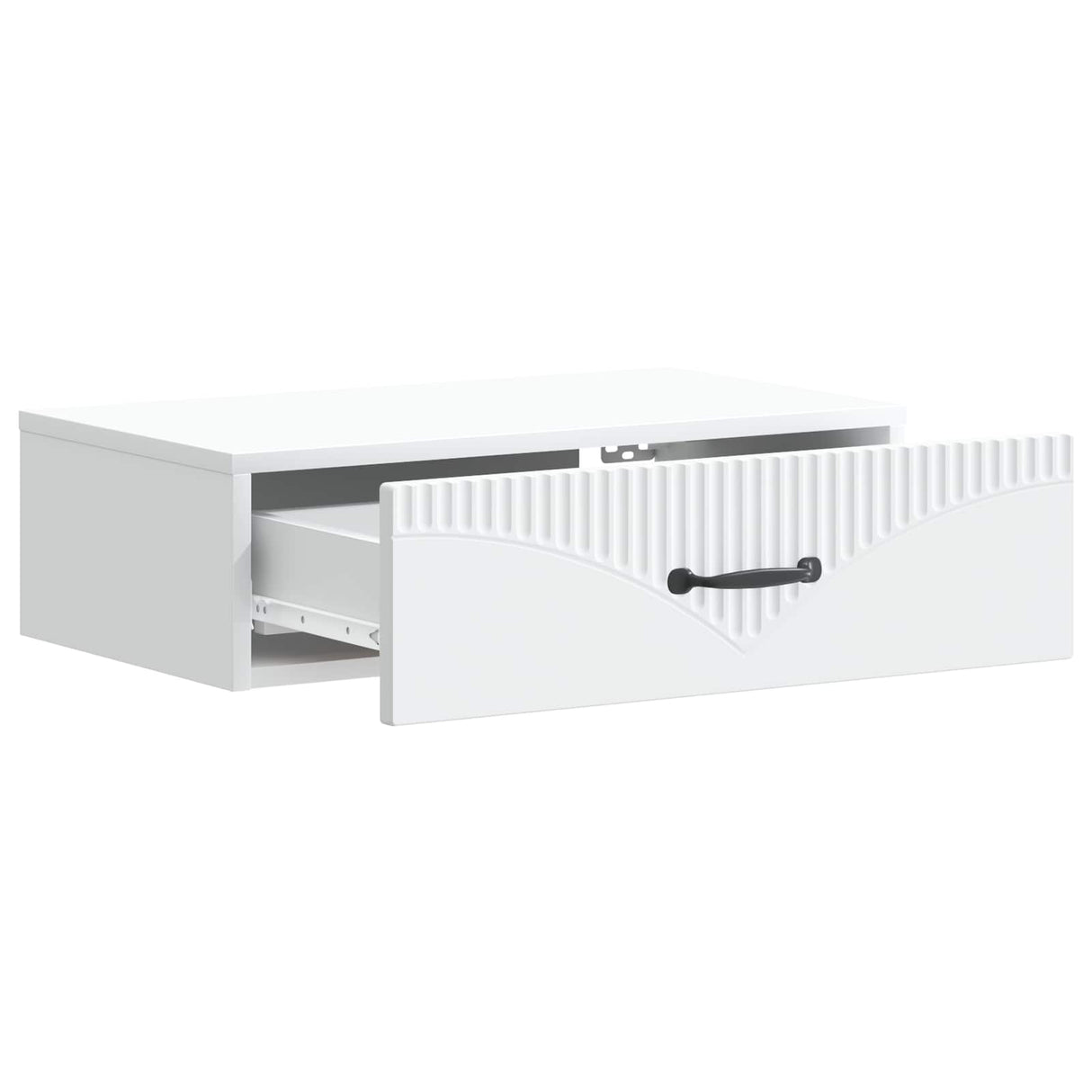 Wall-Mounted Side Table White 59 x 34.5 x 17 cm Engineered Wood