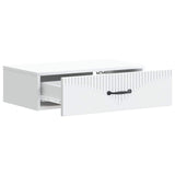 Wall-Mounted Side Table White 59 x 34.5 x 17 cm Engineered Wood