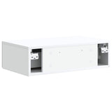 Wall-Mounted Side Table White 59 x 34.5 x 17 cm Engineered Wood - Close-Up Angle