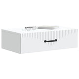 Wall-Mounted Side Table White 59 x 34.5 x 17 cm Engineered Wood - Side View