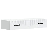 Wall-Mounted Side Table Wall-mounted White 87.5 x 34.5 x 17 cm