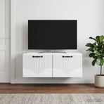 Wall-Mounted TV Cabinet White 78.5 x 41 x 30 cm Engineered Wood