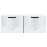 Wall-Mounted TV Cabinet White 78.5 x 41 x 30 cm Engineered Wood - Rear View