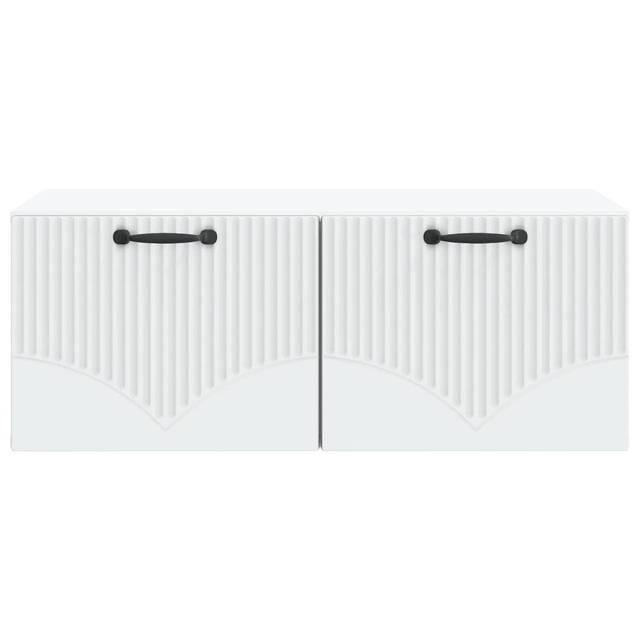 Wall-Mounted TV Cabinet White 78.5 x 41 x 30 cm Engineered Wood