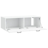 Wall-Mounted TV Cabinet White 98 x 41 x 30 cm Engineered Wood
