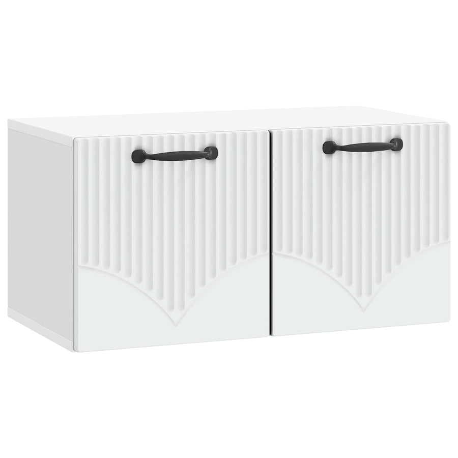 Wall-Mounted TV Cabinet White 59.5 x 31 x 30 cm Engineered Wood