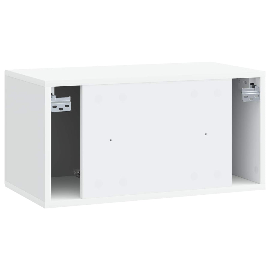 Wall-Mounted TV Cabinet White 59.5 x 31 x 30 cm Engineered Wood