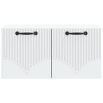 Wall-Mounted TV Cabinet White 59.5 x 31 x 30 cm Engineered Wood
