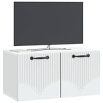 Wall-Mounted TV Cabinet White 59.5 x 31 x 30 cm Engineered Wood