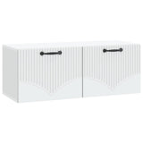 Wall-Mounted TV Cabinet White 78.5 x 31 x 30 cm Engineered Wood - Front View