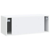 Wall-Mounted TV Cabinet White 78.5 x 31 x 30 cm Engineered Wood