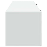 Wall-Mounted TV Cabinet White 98 x 31 x 30 cm Engineered Wood - Close-Up Angle