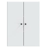 Wall-Mounted Cabinet White 66 x 34.5 x 90 cm Engineered Wood - Top-Down View