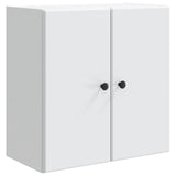 Wall-Mounted Cabinet White 59 x 31 x 60 cm Engineered Wood - Front View