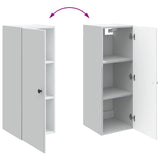 Wall-Mounted Cabinet White 33 x 34.5 x 90 cm Engineered Wood