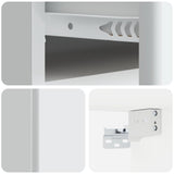 Wall-Mounted Bedside Cabinet White 49 x 34.5 x 20 cm - Low Angle