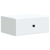 Wall-Mounted Bedside Cabinet White 49 x 34.5 x 20 cm