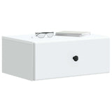 Wall-Mounted Bedside Cabinet White 49 x 34.5 x 20 cm