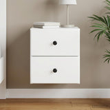Wall-Mounted Bedside Cabinet White 34.5 x 33 x 40 cm
