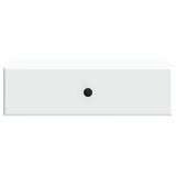 Wall-Mounted Side Table White 59 x 34.5 x 17 cm Engineered Wood - 45-Degree Angle