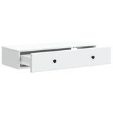 Wall-Mounted Side Table Wall-mounted White 87.5 x 34.5 x 17 cm
