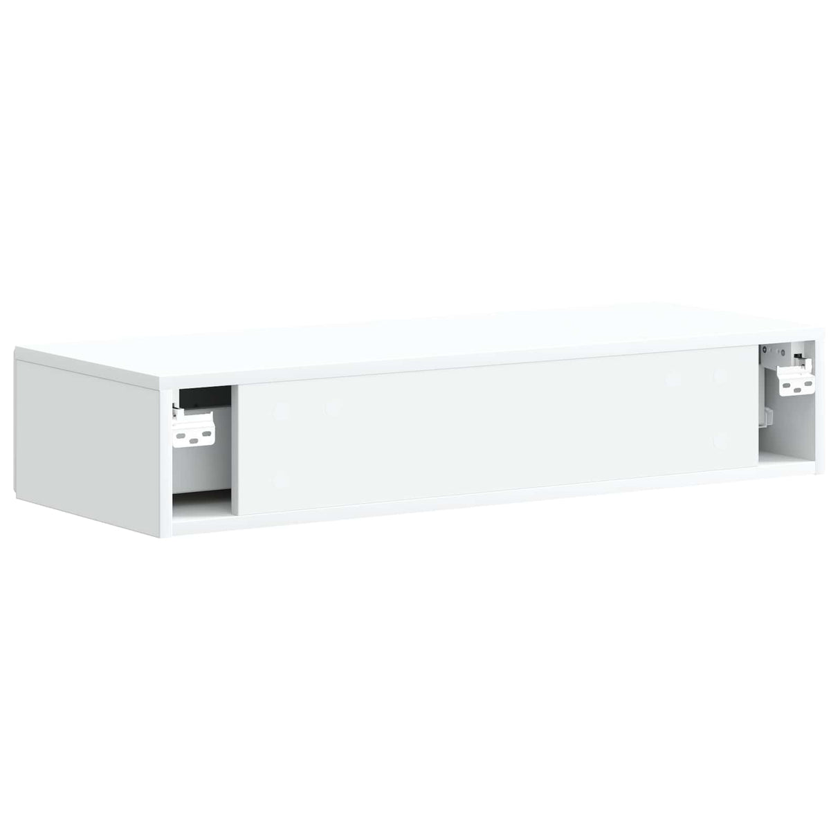 Wall-Mounted Side Table Wall-mounted White 87.5 x 34.5 x 17 cm