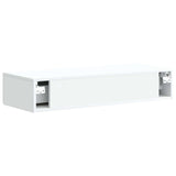 Wall-Mounted Side Table Wall-mounted White 87.5 x 34.5 x 17 cm