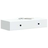 Wall-Mounted Side Table Wall-mounted White 87.5 x 34.5 x 17 cm