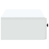 Wall-Mounted Side Table Wall-mounted White 87.5 x 34.5 x 17 cm - Rear View