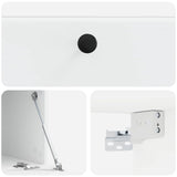 Wall-Mounted TV Cabinet 59.5 x 41 x 30 cm White Engineered Wood - Extra Image