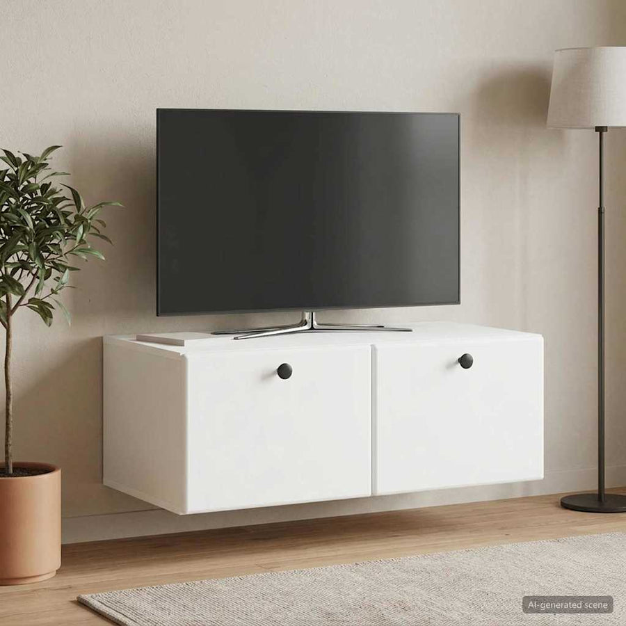 Wall-Mounted TV Cabinet 78.5 x 41 x 30 cm White Engineered Wood