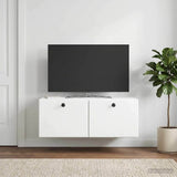 Wall-Mounted TV Cabinet 78.5 x 41 x 30 cm White Engineered Wood