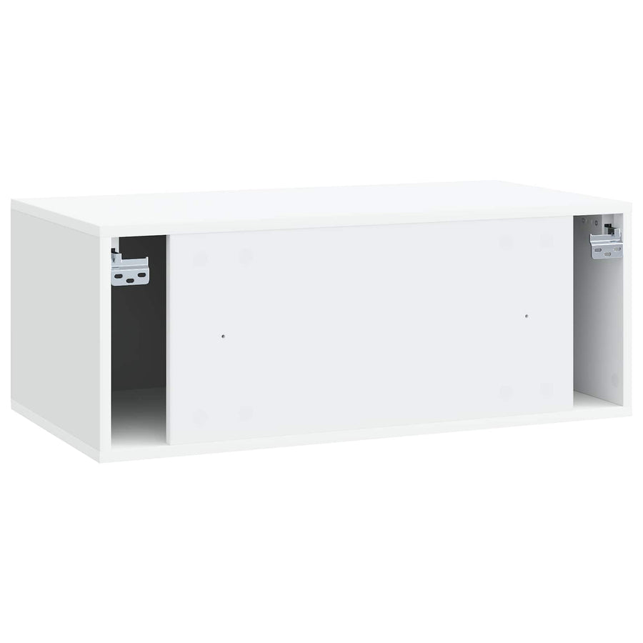 Wall-Mounted TV Cabinet 78.5 x 41 x 30 cm White Engineered Wood