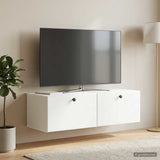 Wall-Mounted TV Cabinet 98 x 41 x 30 cm White Engineered Wood