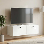 Wall-Mounted TV Cabinet 98 x 41 x 30 cm White Engineered Wood