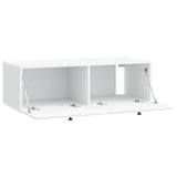 Wall-Mounted TV Cabinet 98 x 41 x 30 cm White Engineered Wood