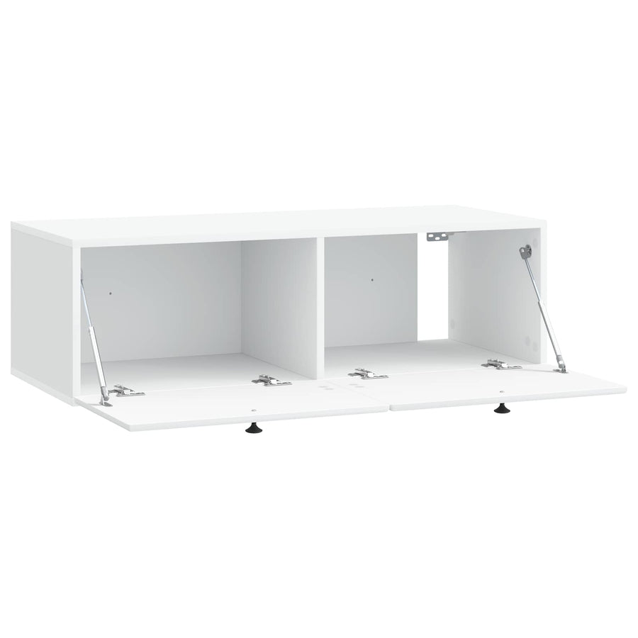 Wall-Mounted TV Cabinet 98 x 41 x 30 cm White Engineered Wood