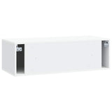 Wall-Mounted TV Cabinet 98 x 41 x 30 cm White Engineered Wood