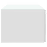Wall-Mounted TV Cabinet 98 x 41 x 30 cm White Engineered Wood - Close-Up Angle