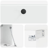 Wall-Mounted TV Cabinet 59.5 x 31 x 30 cm White Engineered Wood - Extra Image